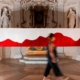 Annamaria Atturo, Buio sangue 2025, installazione d'arte contemporanea all'interno della Chiesa degli Zandri, Artopia, Fossombrone